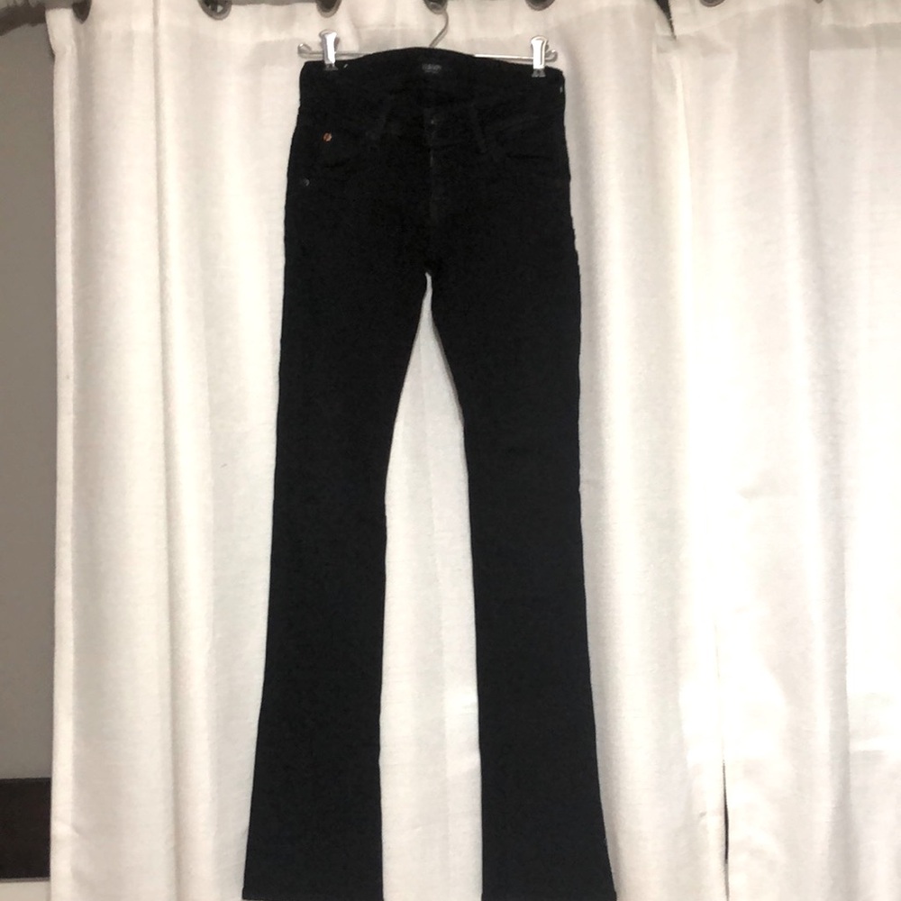Women’s size 25  “Beth baby boot” Hudson brand black denim jeans